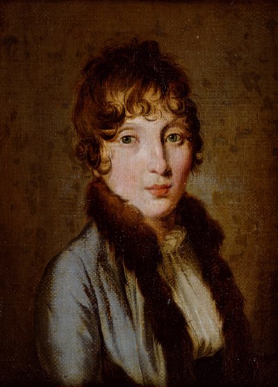 Portret van een jonge vrouw door Louis Leopold Boilly